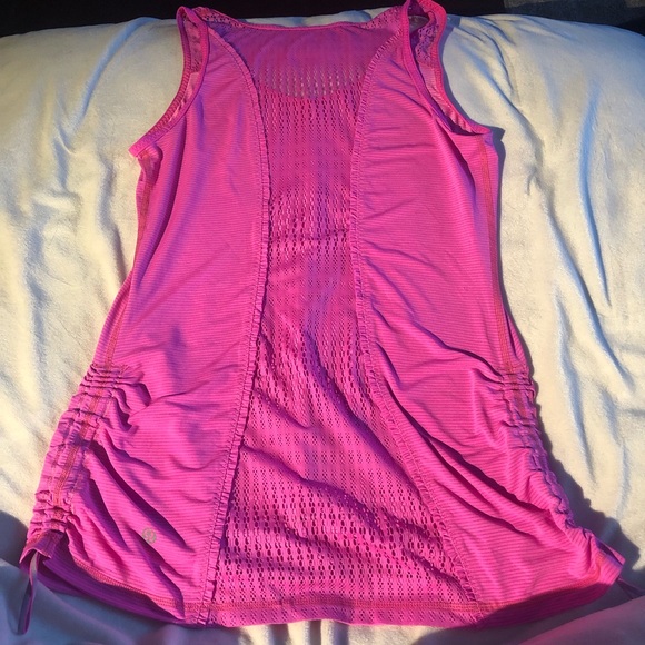 Lululemon Pink Stripped Tank Top Size 4/6 Small - Picture 4 of 6